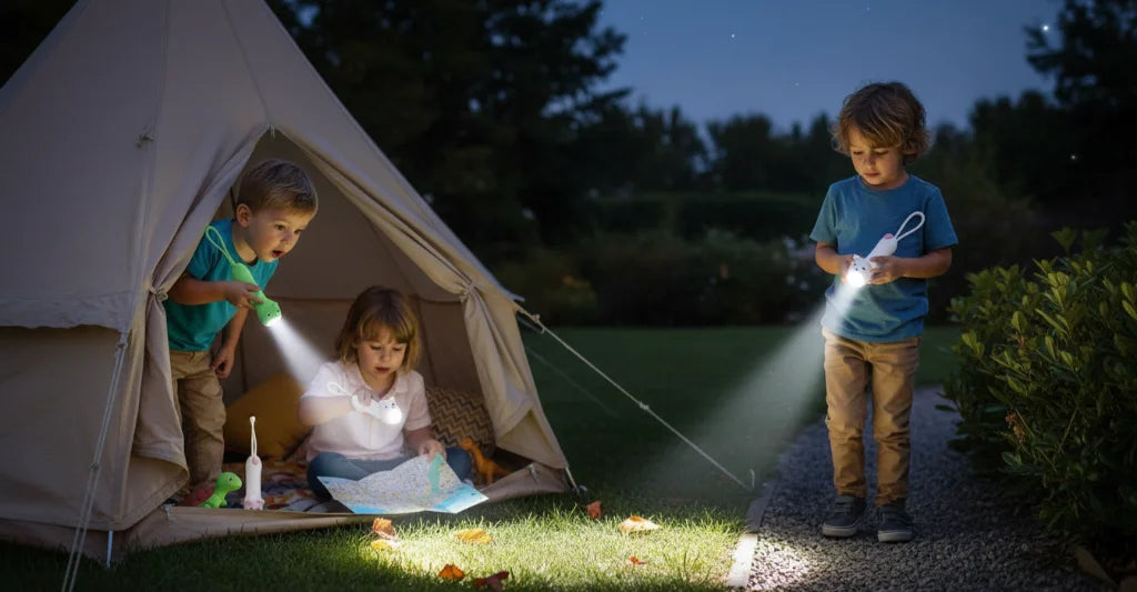 Cute Bear Night Light | USB Rechargeable Kids Flashlight Lamp
