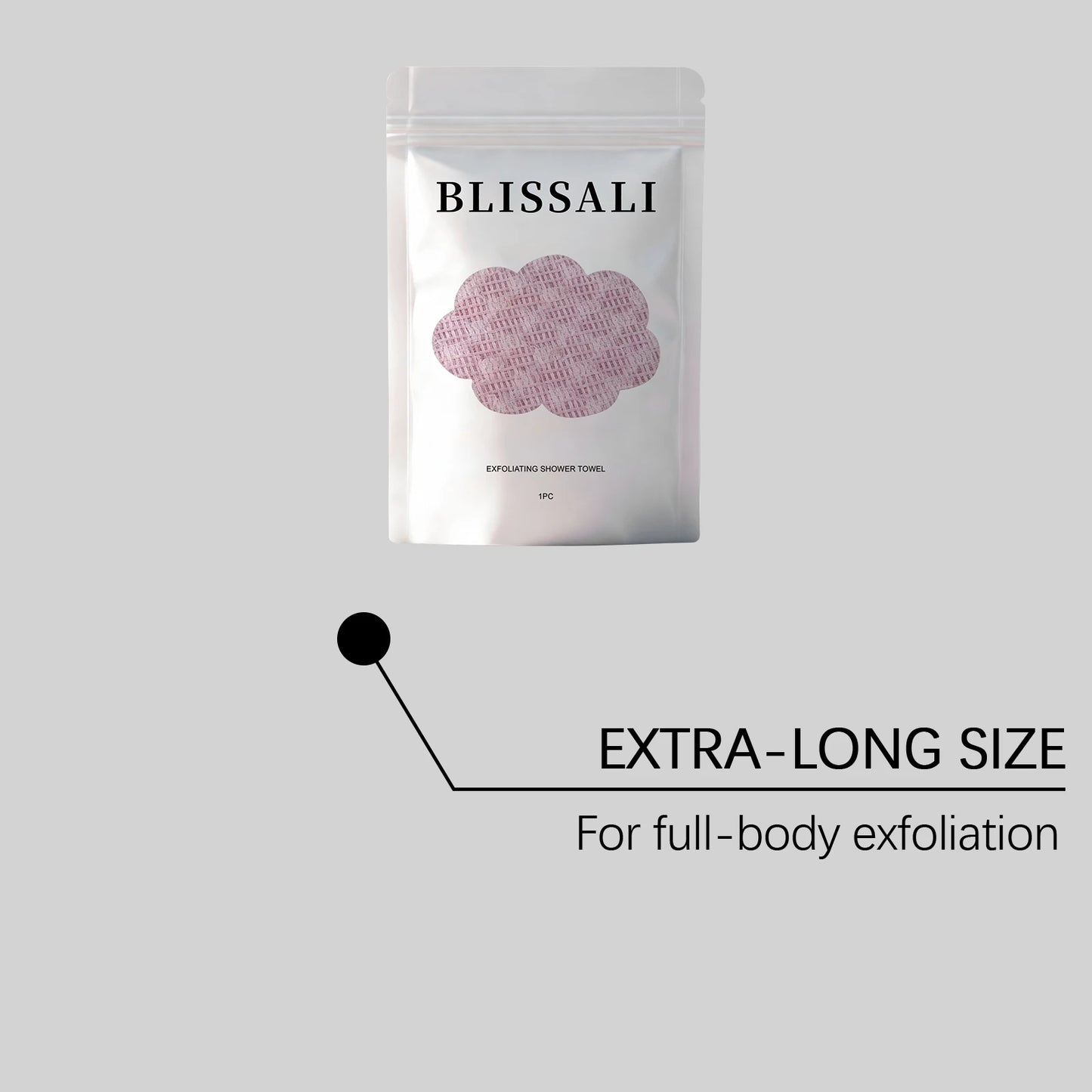 Exfoliating Bath Towel for Gentle Cleansing and Smooth Skin