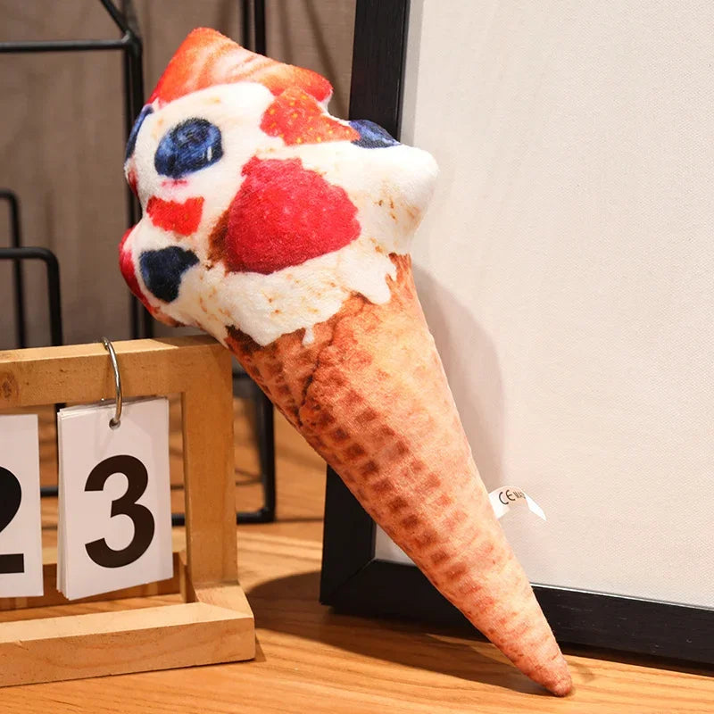 Ice Cream Plush Doll | Adorable Stuffed Decoration & Cushion