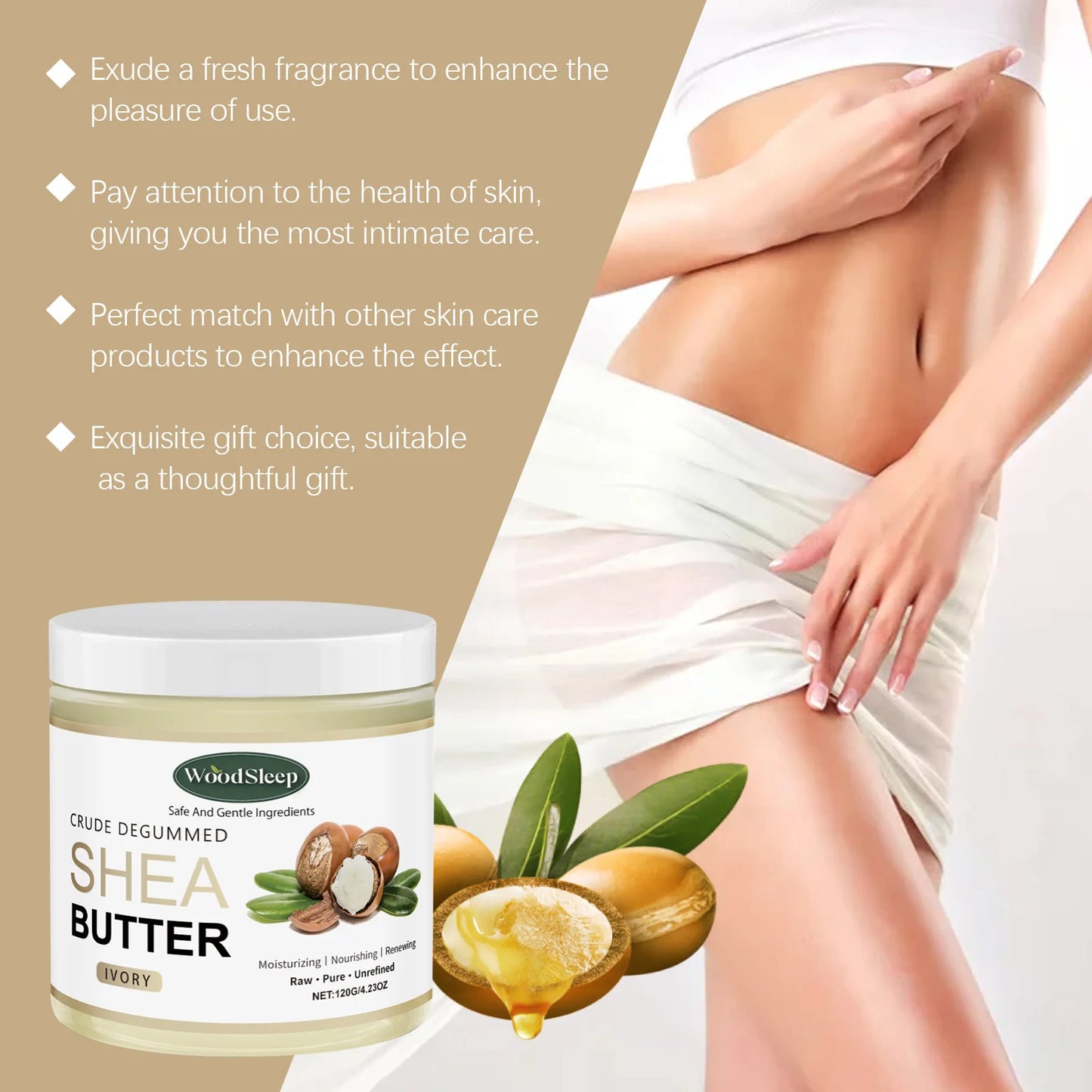 Shea Butter Body Cream | Deep Hydration & Dry Skin Relief