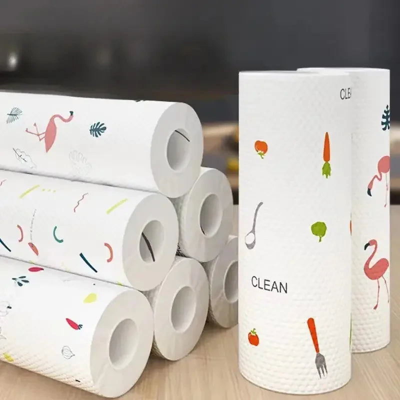 400Pcs Washable Kitchen Paper Towels | Dual-Purpose Cleaning Cloths