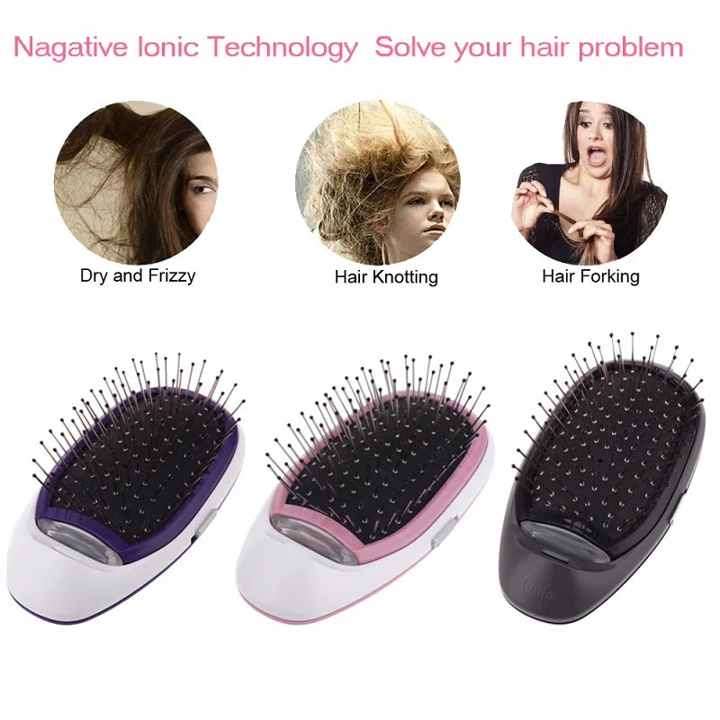 Black Ionic Styling Hairbrush | Enhance Shine & Manageability