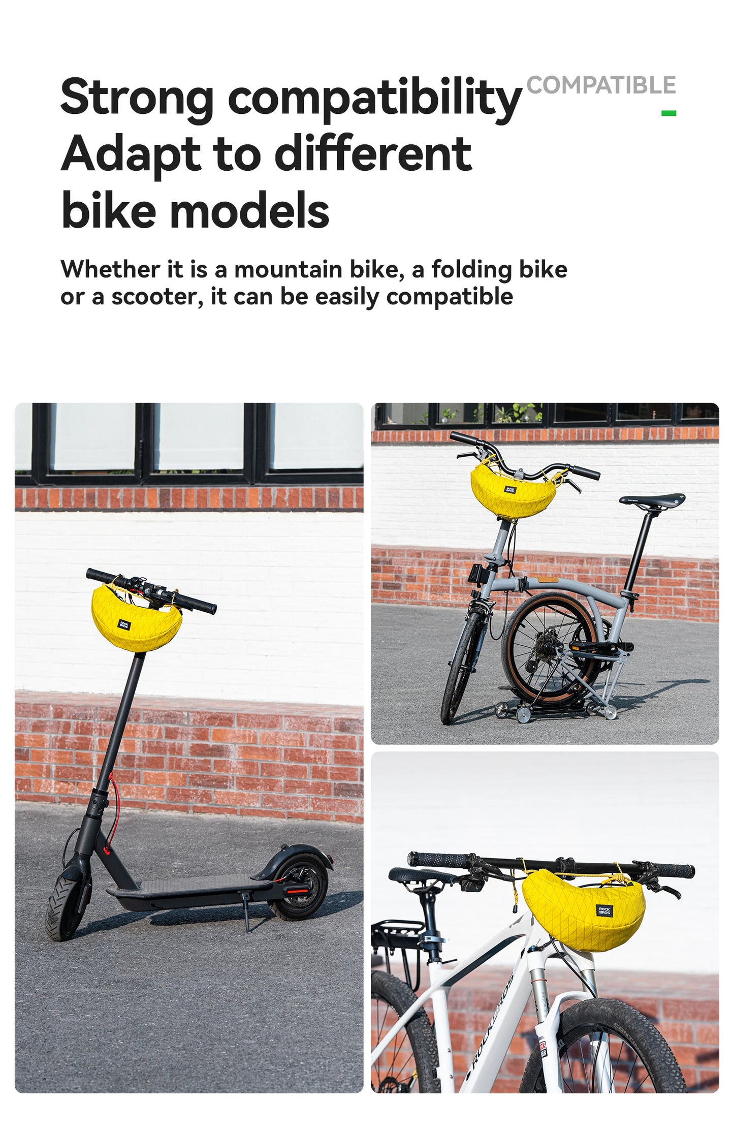 Outdoor Bicycle Bag | 1.8L Banana Shape Bike Bag with Strap