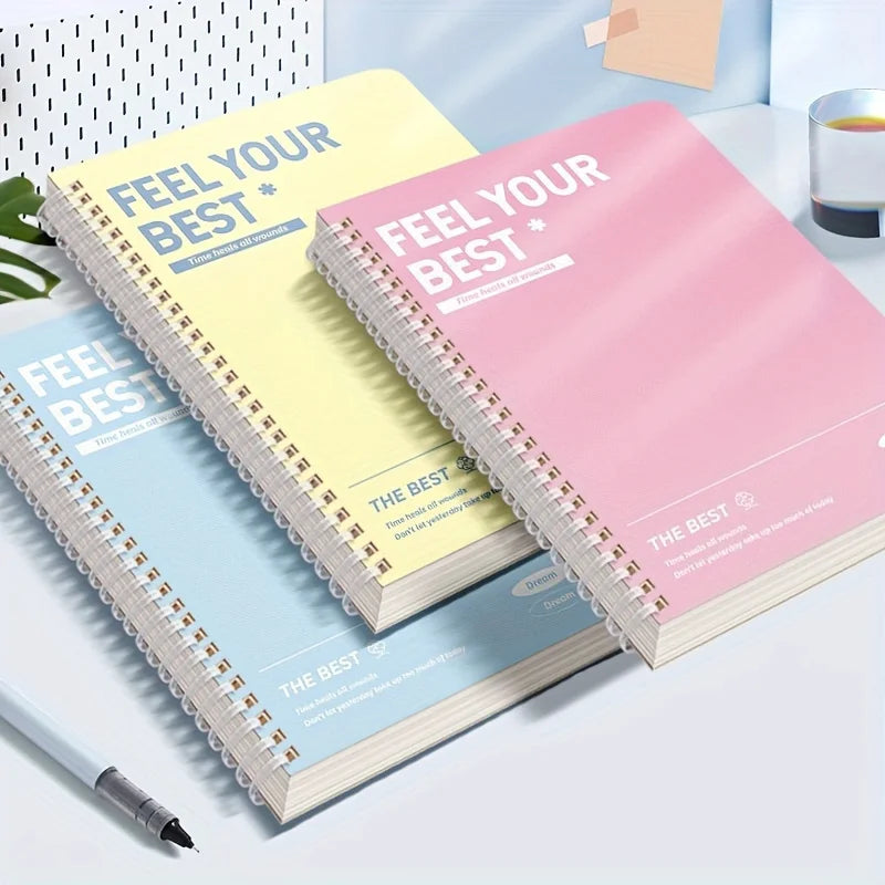 Thickened A5 Spiral Notebooks with Perforated Pages for Students