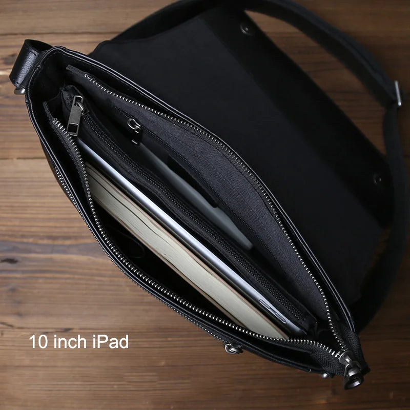 Men's Leather Crossbody Bag | Stylish Multifunctional Shoulder Bag