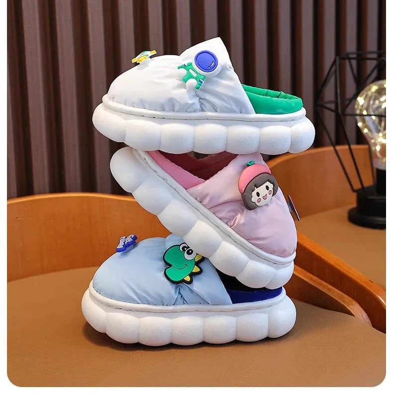 Children's Warm Plush Slippers | Cozy Anti-Slip Winter Footwear