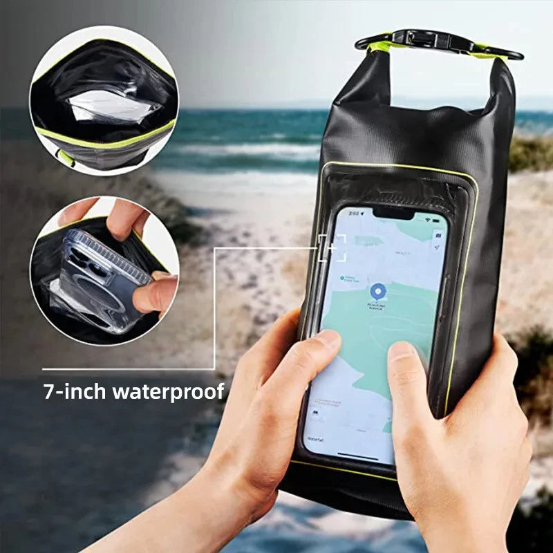 Waterproof Mobile Bag for Outdoor Sports | 2L PVC Dry Handbag