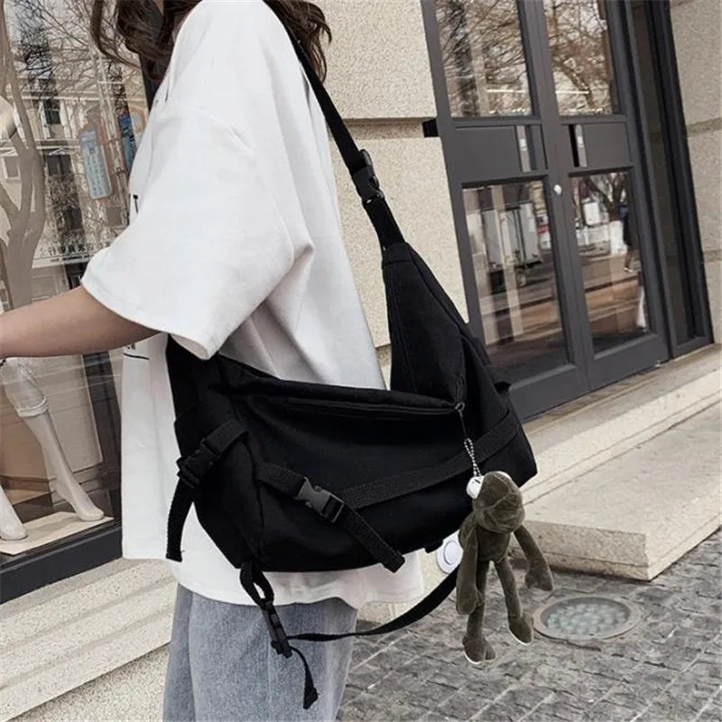 Stylish Canvas Crossbody Bag for Women | Versatile Messenger Purse