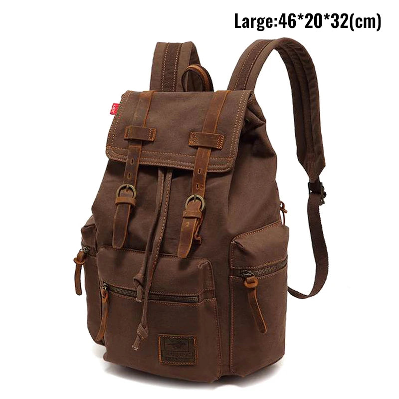Vintage Canvas Men's Backpack | Stylish 14 Inch Laptop Bag