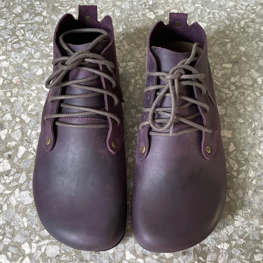 Handmade High Top Genuine Leather Shoes for Women | Stylish Comfort
