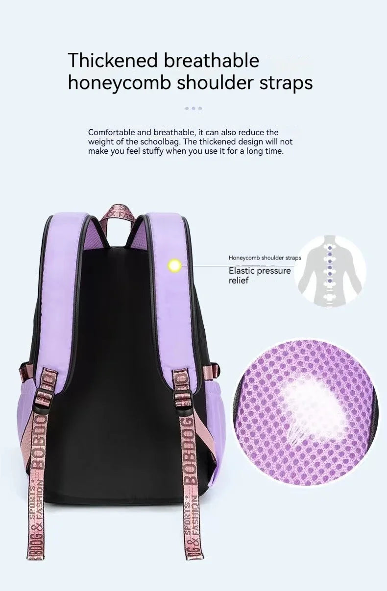 Cute Nylon Schoolbag Backpack for Teenagers | Durable & Stylish