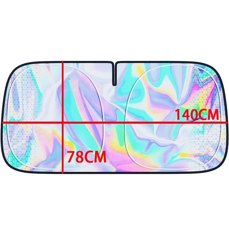 Folding Car Windshield Sun Shade Cover | UV Protection Visor