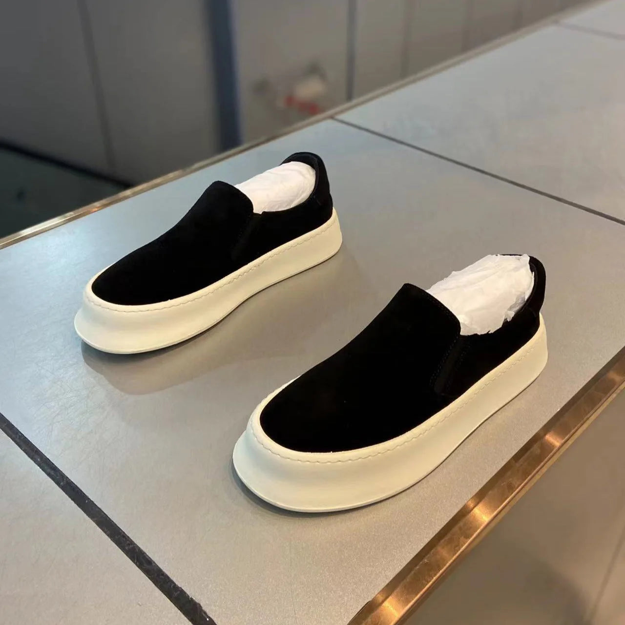 Men's Casual Slip-On Shoes | Comfortable Lightweight Leather Footwear