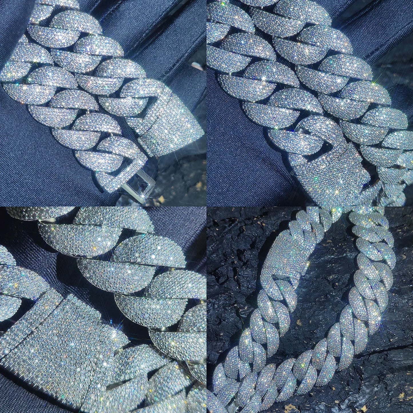 Luxury 24mm Diamond Chain Necklace | Iced Out Hip Hop Style
