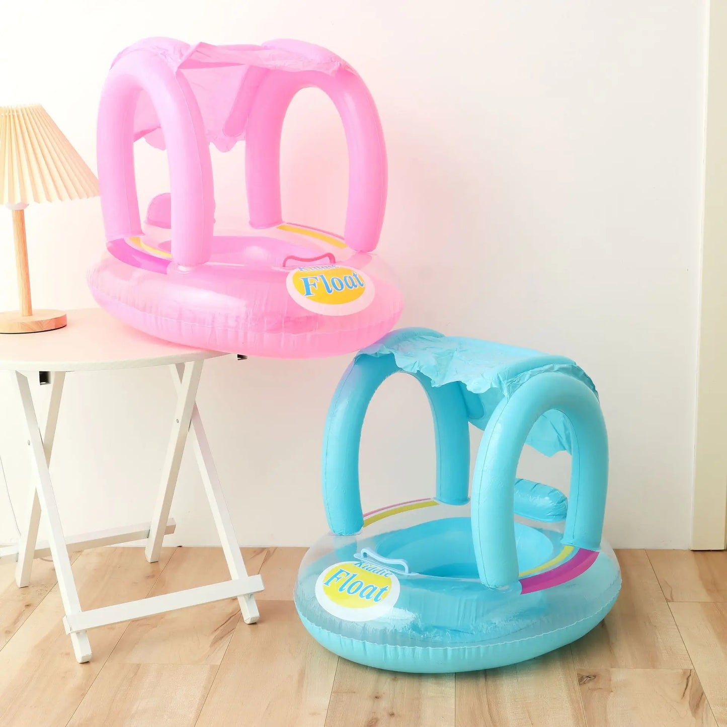 Baby Summer Swimming Ring with Sunshade | Inflatable Pool Toy
