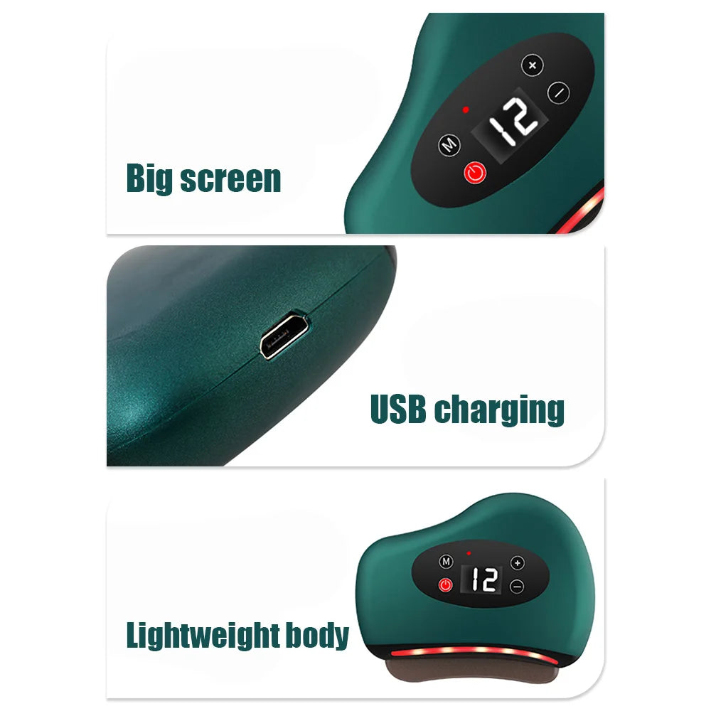 Electric Gua Sha Massager | Relaxing Facial & Body Therapy Tool
