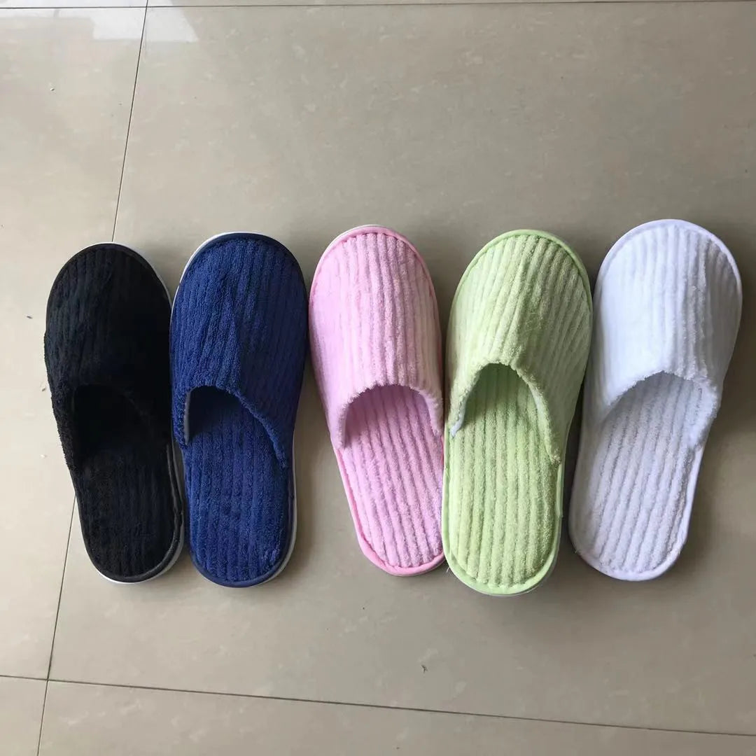 Comfortable Disposable Cotton Slippers | Hotel & Home Use