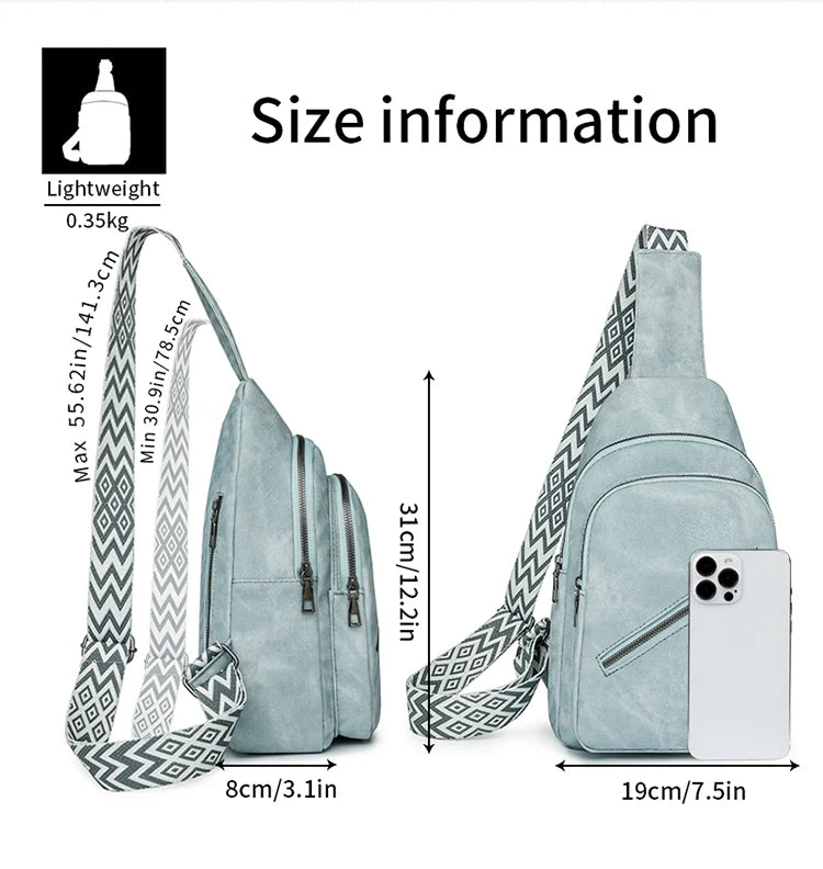 High-Quality Women's Waterproof Chest Bag | Large Capacity Crossbody