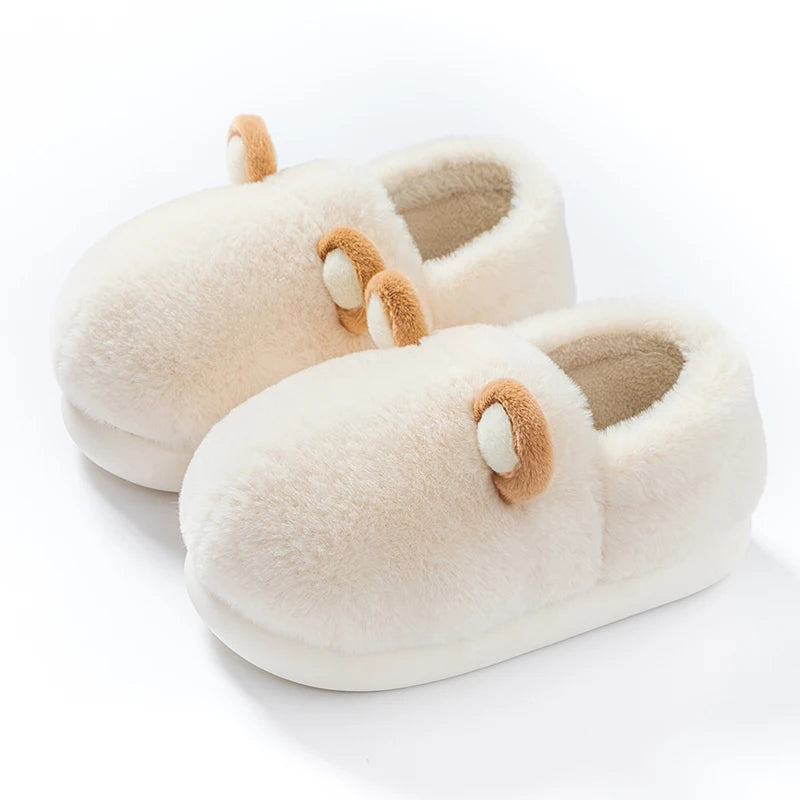Women's Anti-Slip Plush Cotton Slippers | Cozy Warm Home Footwear