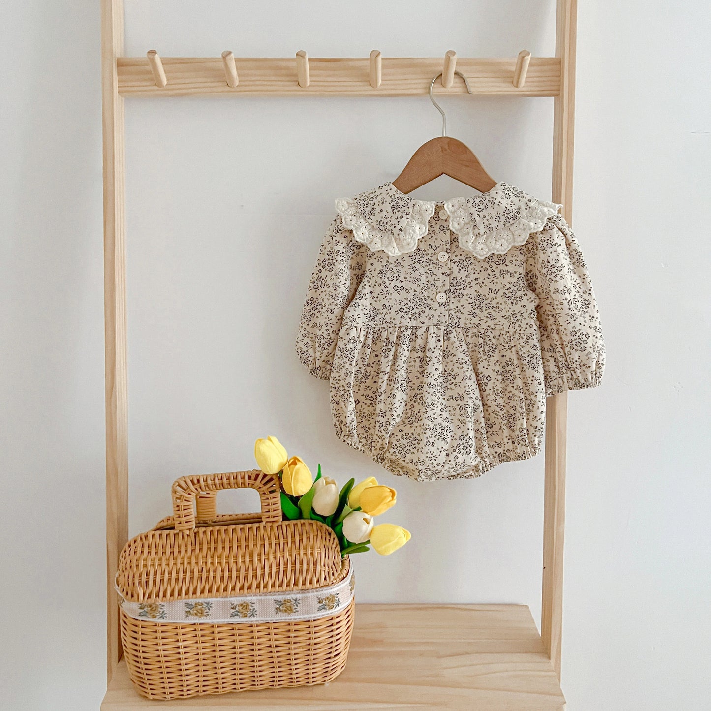 Adorable Lace Ruffle Baby Girl Overalls | Stylish Romper 0-24M