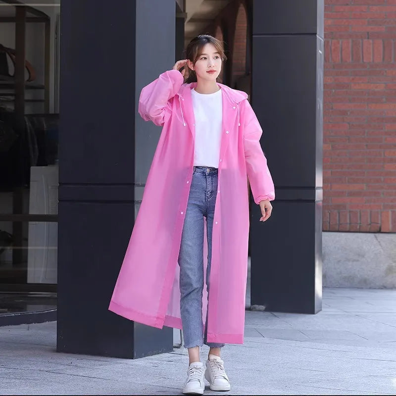 Adult Pink Raincoat | Stylish Waterproof Full-Body Gear