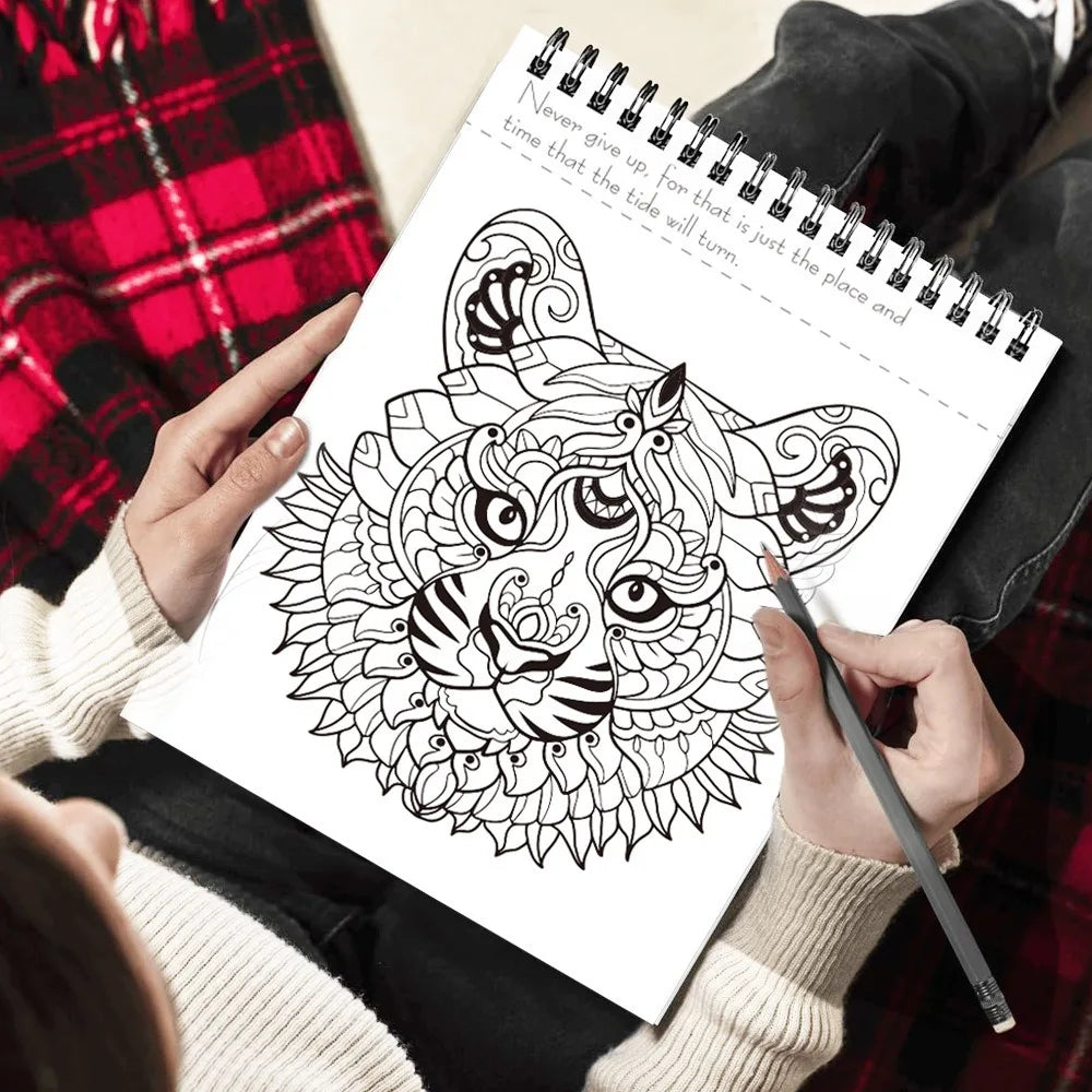 Relaxing Adult Coloring Book | Fun Animal Graffiti Designs