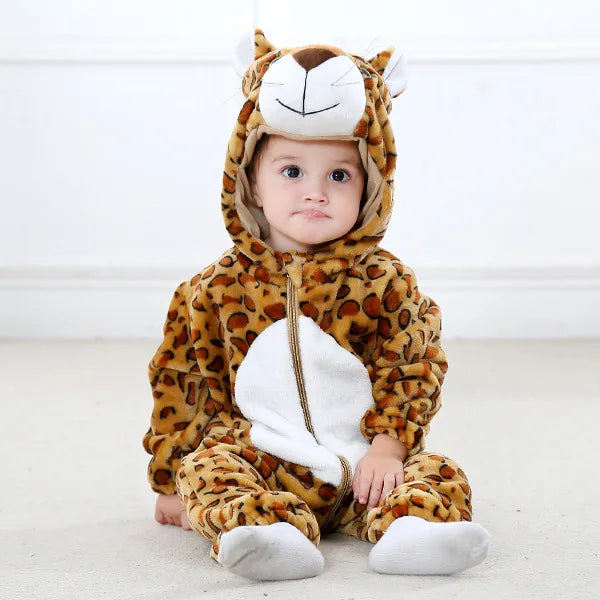 Cozy Baby Rompers | Adorable Winter Hooded Jumpsuits for Kids