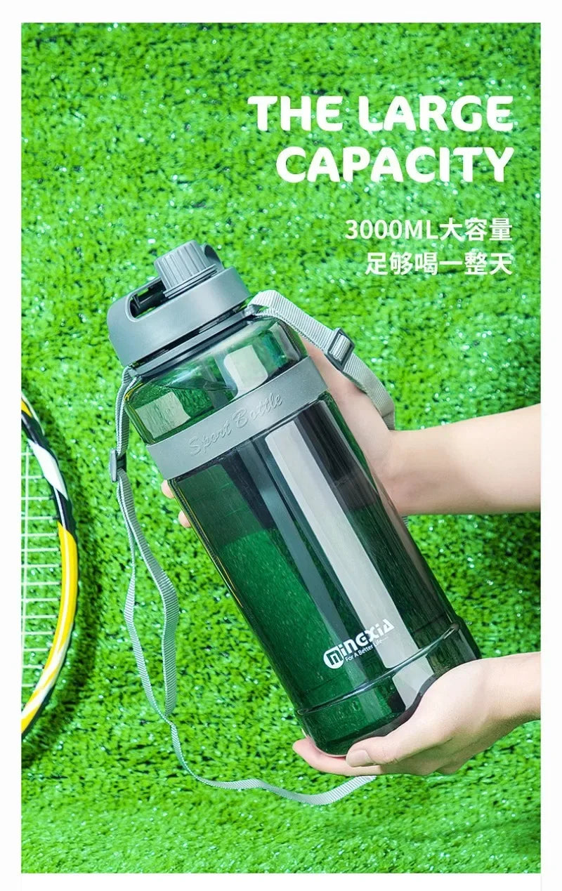 Outdoor Double Straw Water Drinking Bottle | BPA Free Sports Cup