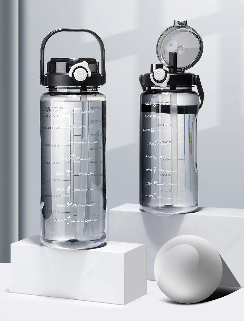 Large Capacity Sport Straw Water Bottle | Hydration Made Easy