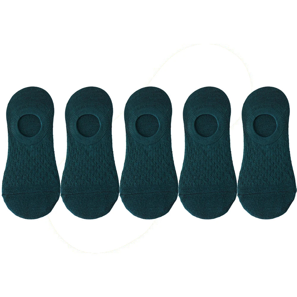 Women's Invisible Boat Socks Set | Breathable Non-Slip Comfort