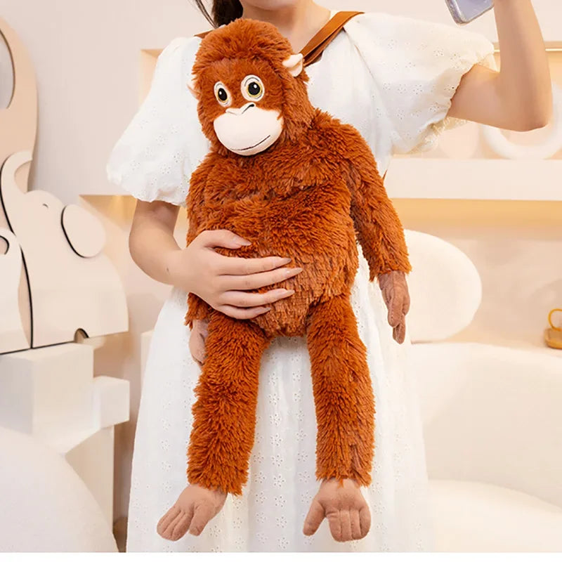 Cartoon Gorilla Plush Toy | Soft Stuffed Doll for Kids and Decor