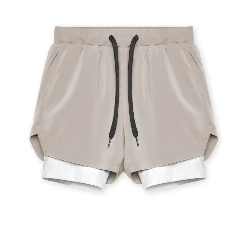 Men's 2-in-1 Running Shorts | Breathable Double Layer Fitness Gear