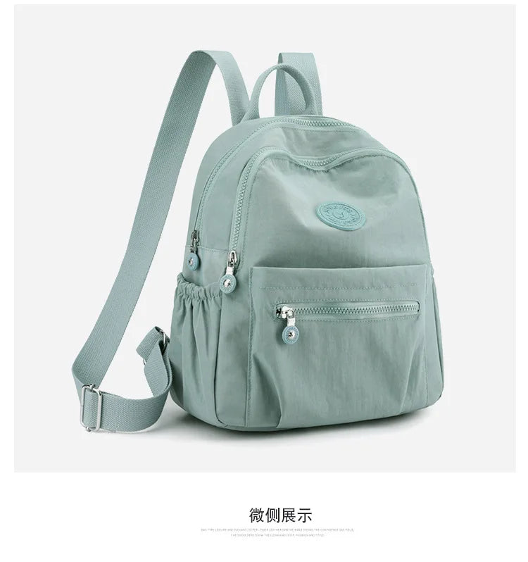Women's Nylon Oxford Backpack | Stylish Small Rucksack