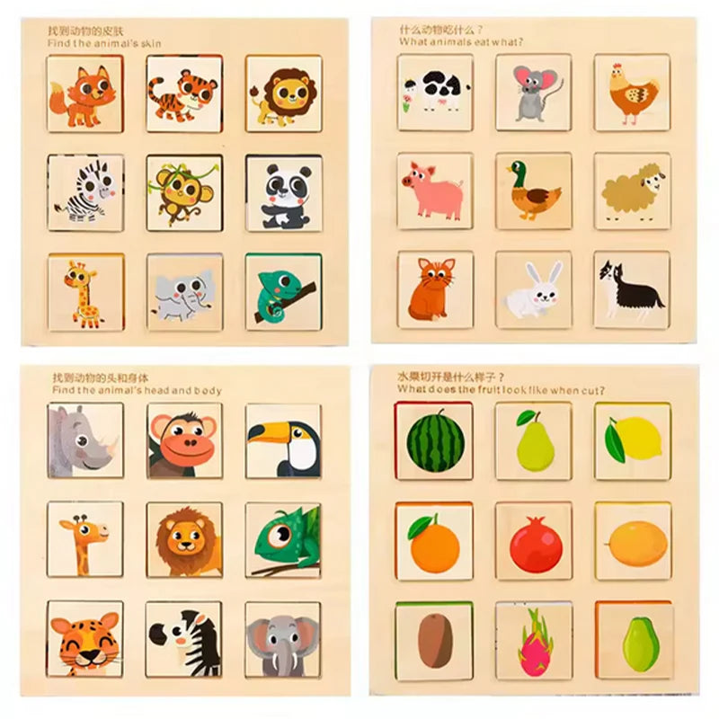 Wooden Cognitive Matching Puzzle | Fun Educational Toy for Kids