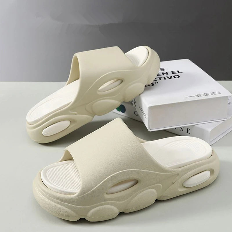 Men's Summer Sandals - Soft Cloud House Platform Slides for Beach