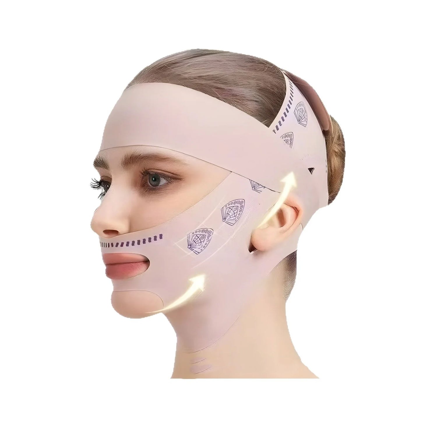 Face Sculpting Bandage & Massage Brush Set | V-Line Lifting Solution