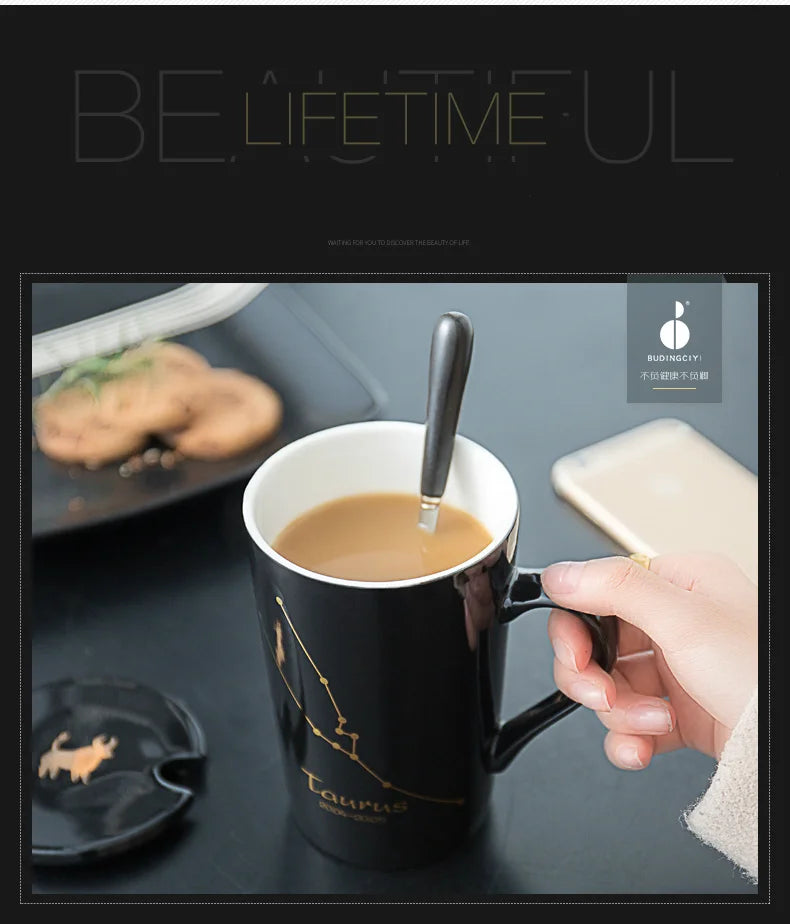 Creative 12 Constellations Ceramic Mugs | Unique Drinkware Gift