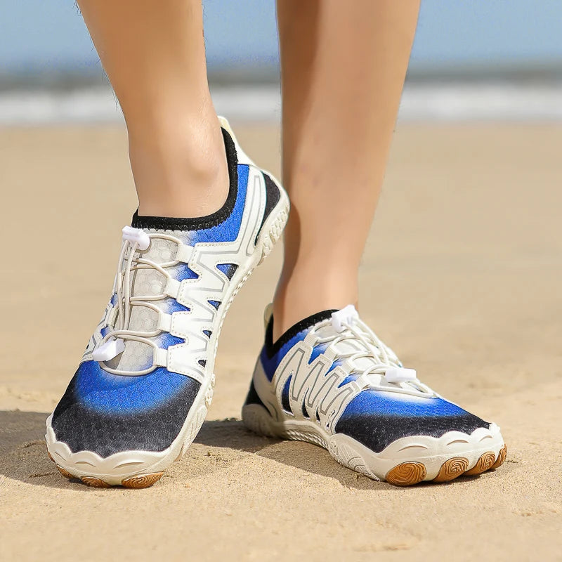 Unisex Swimming Water Shoes Men Barefoot Outdoor Beach Sandals Upstream Aqua Shoes Plus Size Nonslip River Sea Diving Sneakers