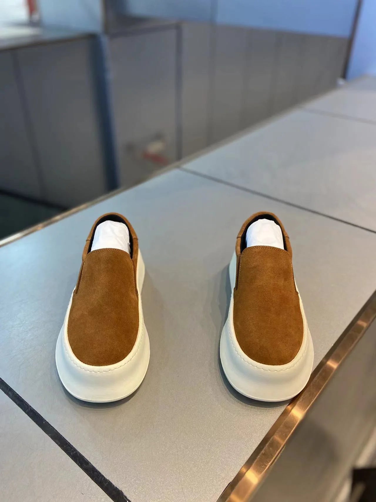 Men's Casual Slip-On Shoes | Comfortable Lightweight Leather Footwear