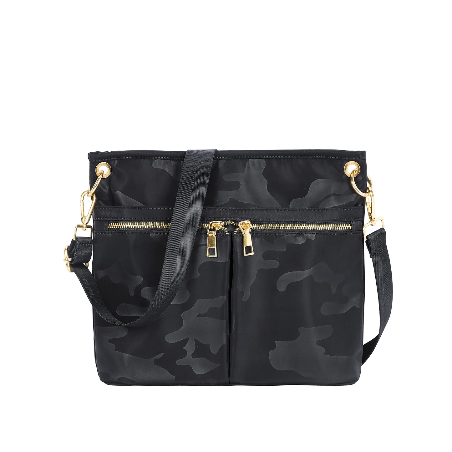 Stylish Crossbody Nylon Handbag | Lightweight Multi-Pocket Bag