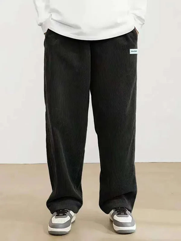 Men's Casual Corduroy Straight Leg Pants | Multi-Functional Travel Wear