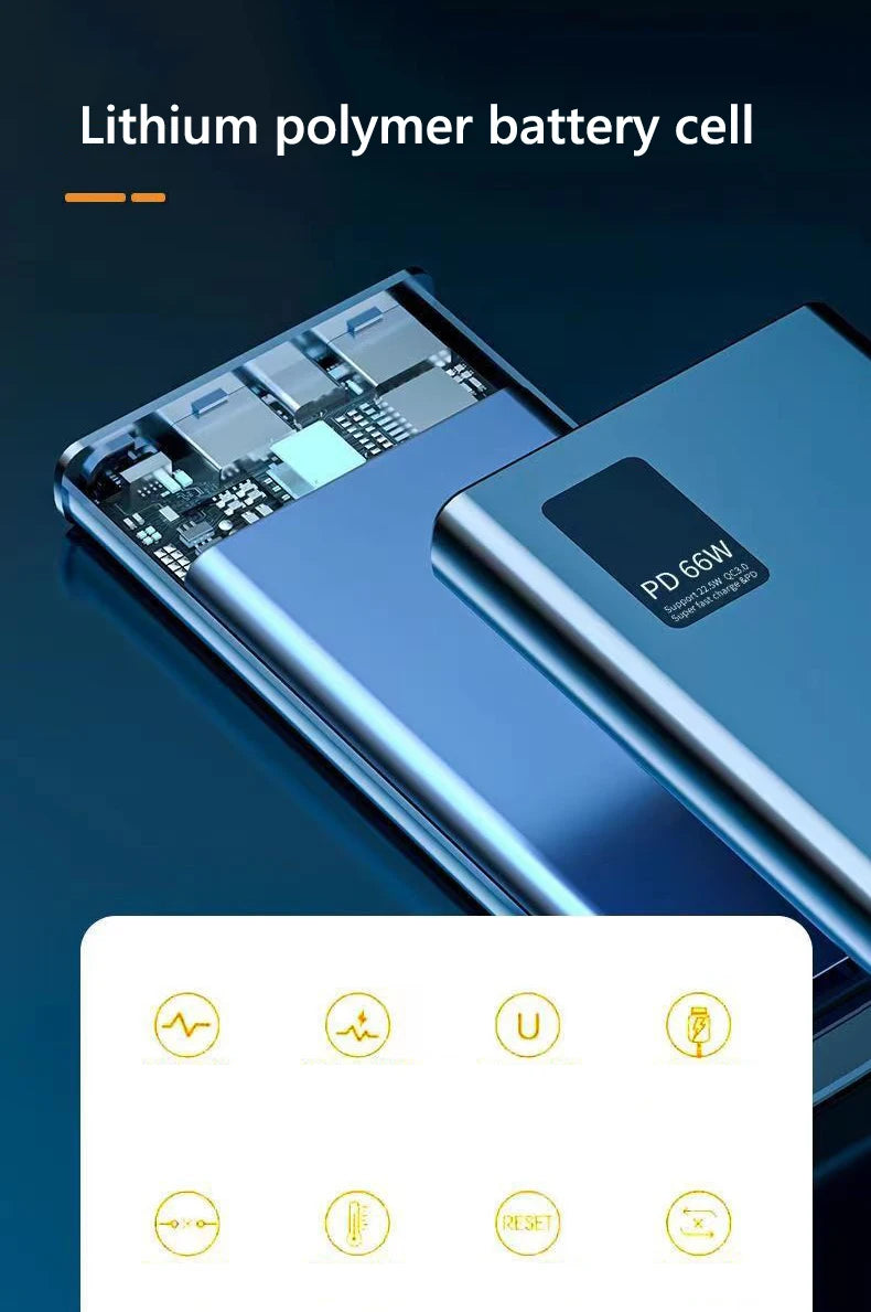 50000mAh Portable Power Bank | 66W Fast Charging Solution