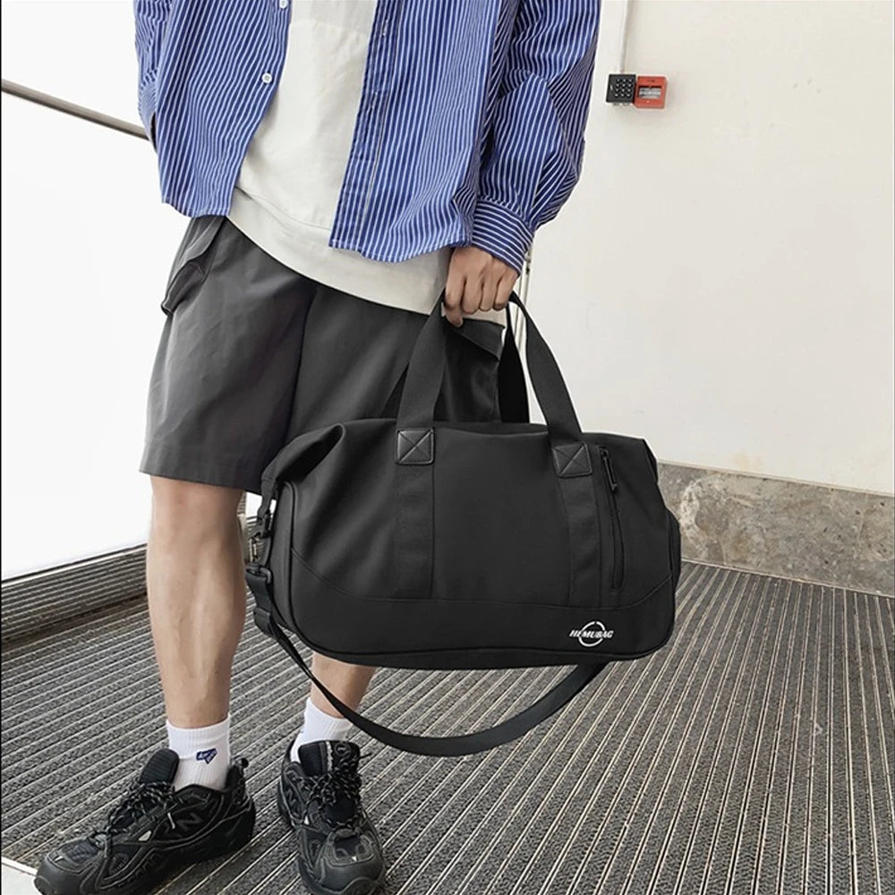 Large Capacity Waterproof Duffle Bag with Shoe Compartment