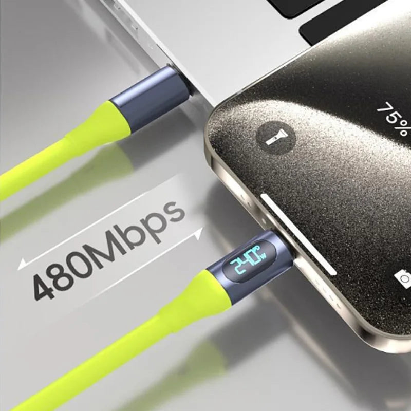 240W Super Fast Charging Type C Cable for Mobile Devices