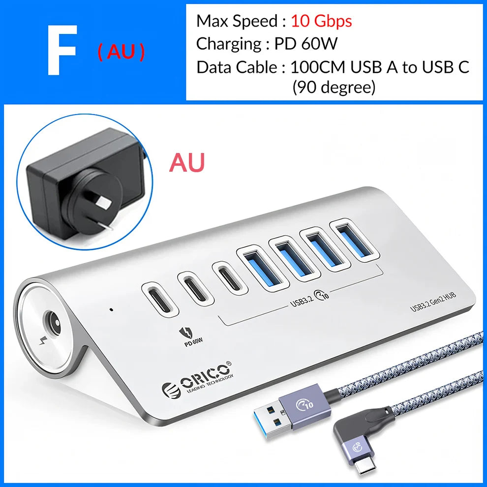 10Gbps USB 3.2 Docking Station Hub | Fast Charging & Multi Ports