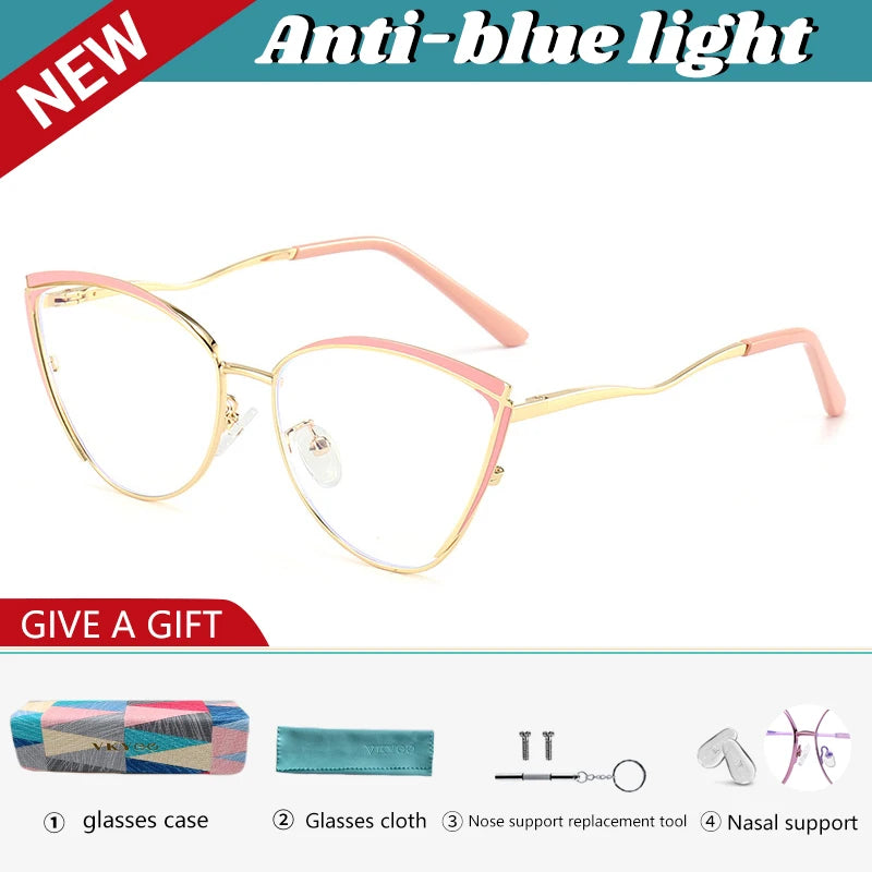 Personalized Cat Eye Glasses for Women | Customizable Style & Comfort