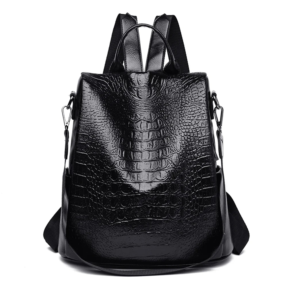 Stylish Anti-Theft Women's PU Leather Backpack | Perfect for Travel