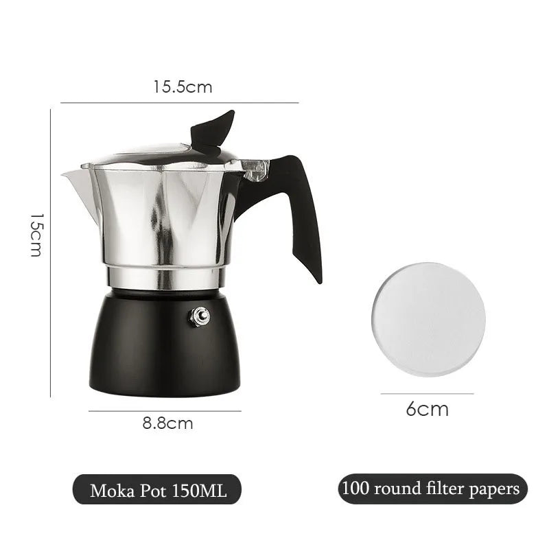 Colourful Moka Pot Set | Classic Espresso Maker for Outdoor Use