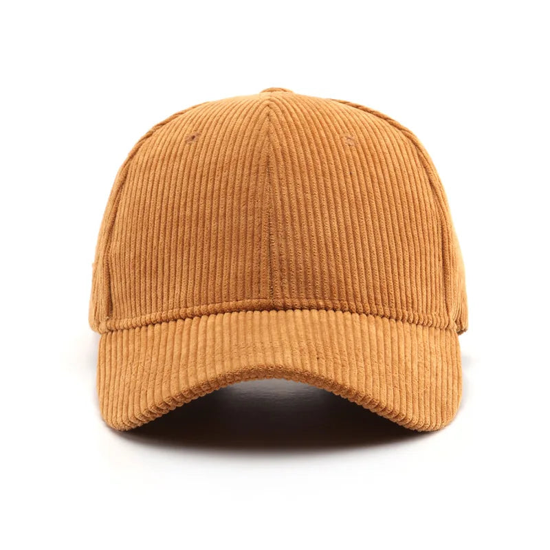 Corduroy Baseball Cap | Adjustable Unisex Sport Sunhat for All Seasons