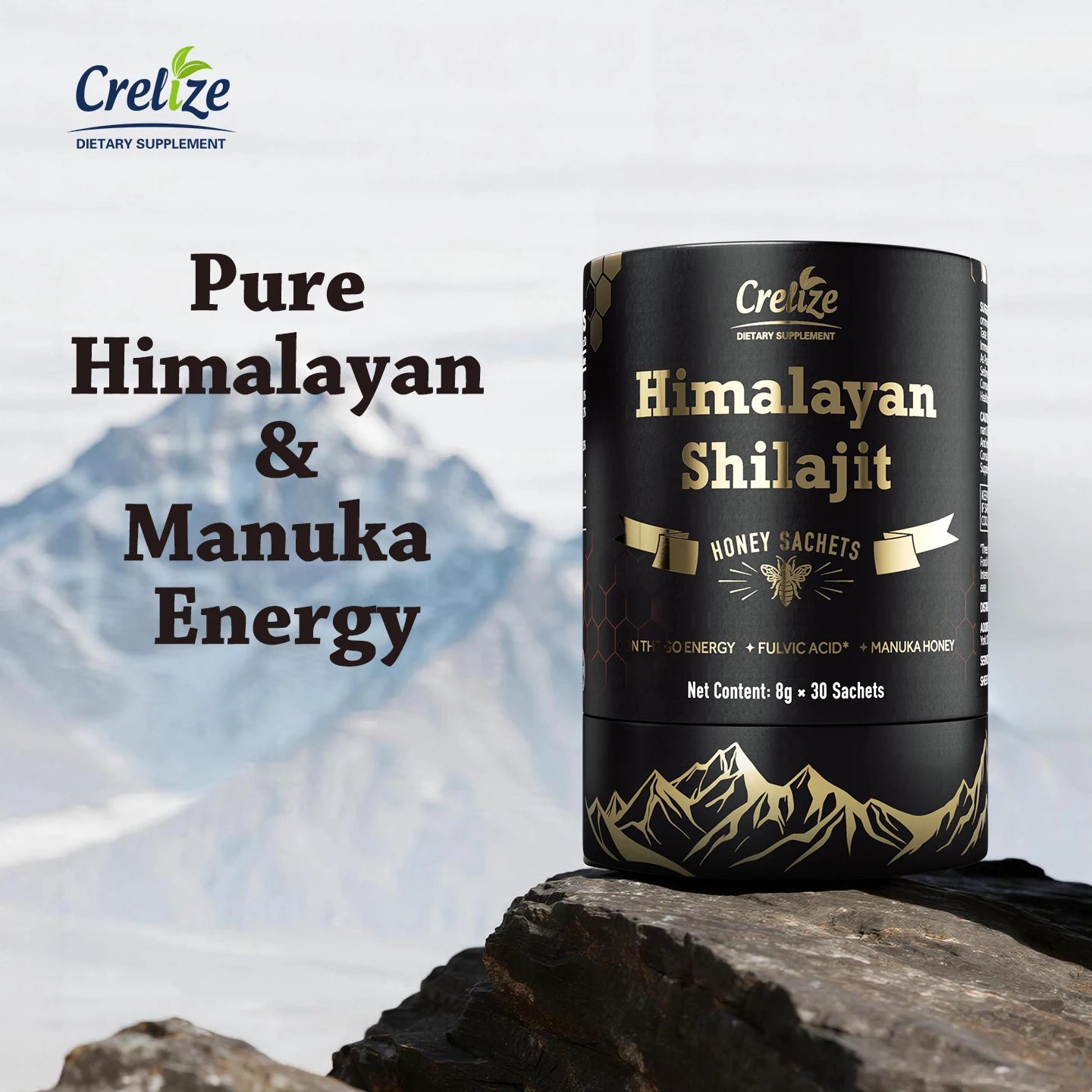 Shilajit Honey Sticks with Saffron for Energy & Mood Balance